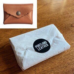 Portland Leather mini daisy wallet Hava (Havana) NWT